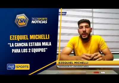 Ezequiel Michelli: “La cancha estaba mala para los 2 equipos”.