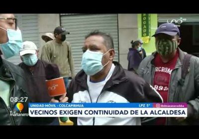 Vecinos tapian ingreso al Concejo Municipal de Colcapirhua |El Mañanero |Cochabamba
