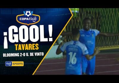 ¡Gol de Blooming! Tavares aprovechó un buen centro de Junior Sánchez para conectar un cabezazo