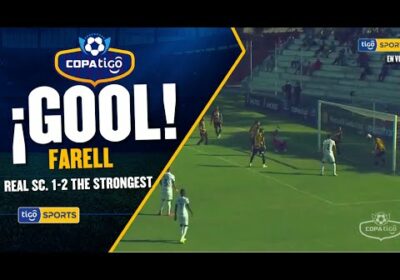 ¡Gol de Real Santa Cruz! Farell con un enganche y un buen disparo achica distancias en el tanteador