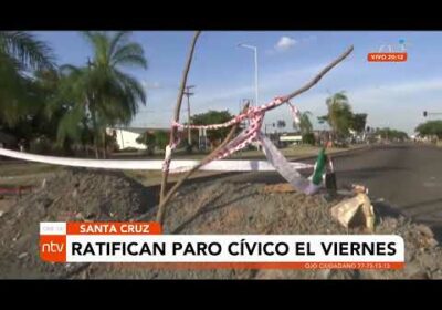 Ratifican paro cívico para el 4 de marzo