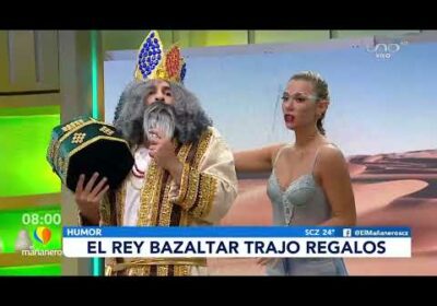 El Rey Bazaltar llegó a El Mañanero con regalos!!