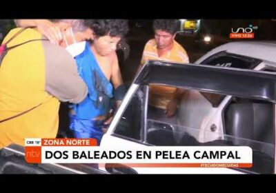 Dos baleados en batalla campal en la zona norte de Santa Cruz