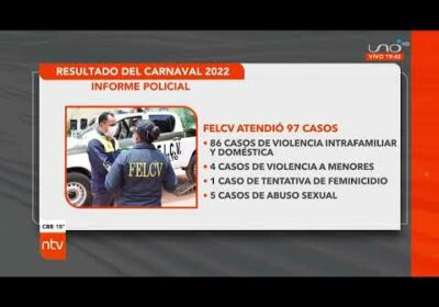 Resultado del Carnaval 2022, informe policial completo