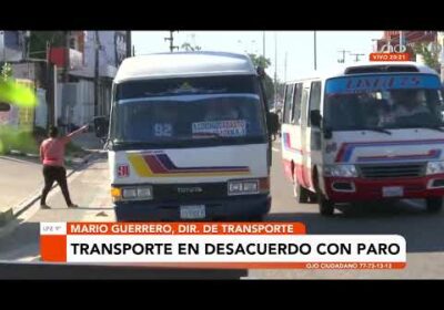 Transporte realizará debate el jueves para definir su posición ante el paro cívico