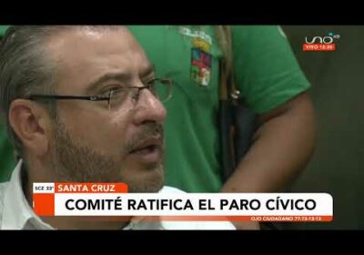 El comité cívico ratifica el paro cívico del viernes 4 de marzo