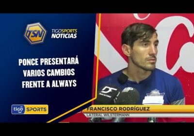 Ponce presentará varios cambios frente a Always. En la semana trabajaron en pasto sintético.