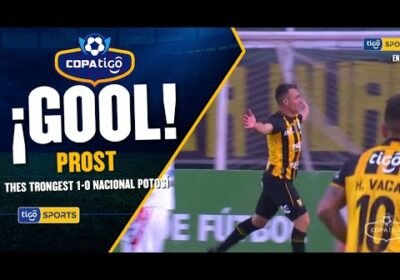 ¡Gol de The Strongest! Prost abrió el marcador a favor del ‘Tigre’ tras una habilitación de Ursino