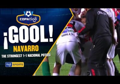 ¡Gol de Nacional Potosí! Navarro aprovechó un rebote para igual el marcador