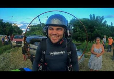 Expedición de paramotor en Carmen Rivero Torrez