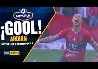 ¡Gol de Universitario! Carlos Ardian aprovechó un balón suelto en el área para abrir el marcador.