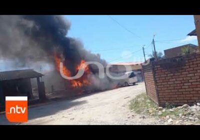Incendio de magnitud en una vivienda de Shinahota| Cochabamba| Notivisión