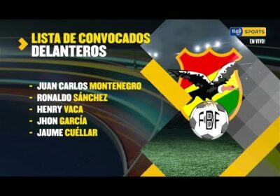 Esta es la lista de convocados para la Selección Nacional.