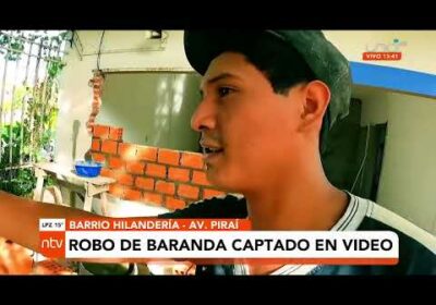 Vecinos denuncian robo de baranda