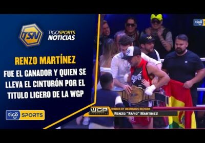 El boliviano, Renzo Martínez, fue el ganador y se lleva el cinturón por el titulo ligero de la WGP.