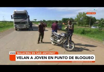 Velan a joven en punto de Bloqueo