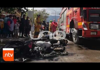 Vecinos atraparon a una ladrona y quemaron su motocicleta |Notivisión