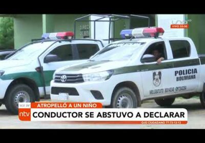 Conductor que atropello a niño se abstuvo declarar