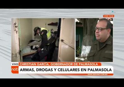 Armas, drogas y celulares fueron encontrados en una requisa en Palmasola