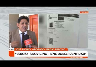 Abogado de Perovic asegura que no tiene doble identidad