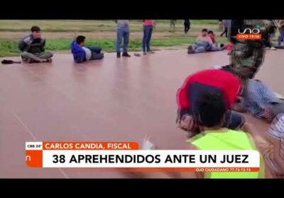 38 aprehendidos ante un juez