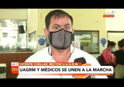 UAGRM y médicos se unen a la marcha exigiendo la transparencia del CENSO 2022