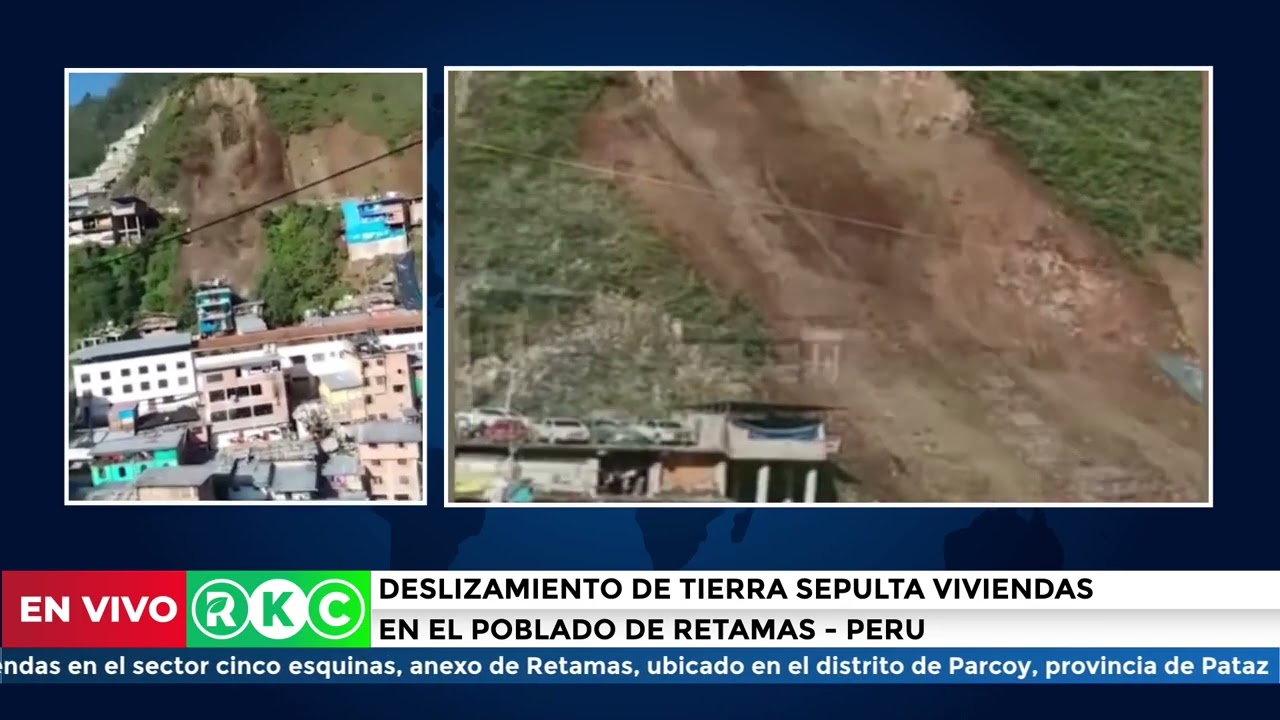 DESLIZAMIENTO DE TIERRA SEPULTA VIVIENDAS EN EL POBLADO DE RETAMAS