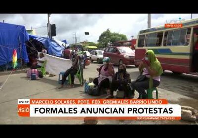 Gremiales formales anuncian protestas