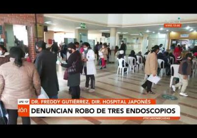 Denuncian robo de tres endoscopios en el Hospital Japonés