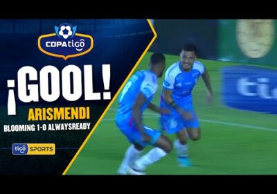 ¡Gol de Blooming! Fernando Arismendi aprovechó un pase largo para poner el primer gol en el Tahuichi