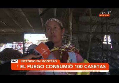 Comerciantes perdieron su mercadería en incendio en Montero