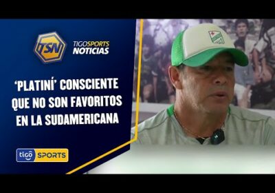 ‘Platiní’ consciente que no son favoritos en la Sudamericana.