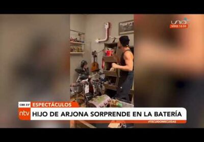 Hijo de Arjona sorprende en la batería