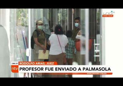 Profesor acusado de violación fue enviado a Palmasola