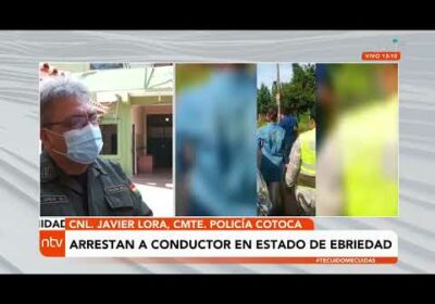 Arrestan a conductor en estado de ebriedad que ingresó a un colegio en Cotoca