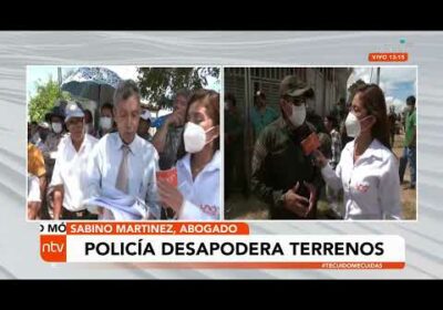 Policía desapodera terrenos en Warnes