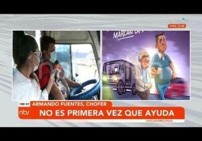 El héroe del día, Armando ayudo a su pasajero no vidente a cruzar la calle