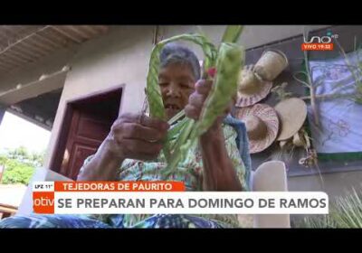 Tejedoras de Paurito se preparan para el domingo de Ramos