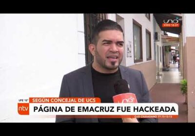 Página de Emacruz fue hackeada según concejal de UCS