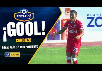 ¡Gol de Royal Pari! Rudy Cardozo pone el tercer gol y empieza a encaminarlo hacia el triunfo.