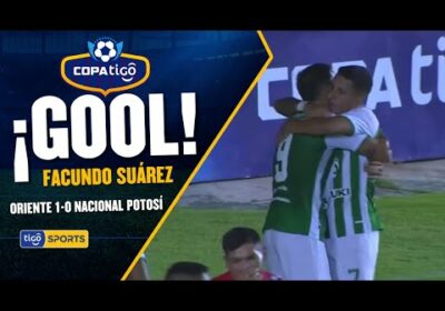 ¡Gol de Oriente Petrolero! Facundo Suárez abrió el marcador a favor del ‘Verdolaga’.