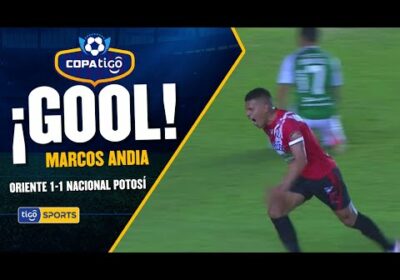 ¡Gol de Nacional Potosí! Marcos Andia y un disparo que sufre un desvío a Quiñonez y empatar el duelo