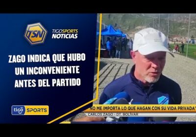 Zago indica que hubo un inconveniente antes del partido