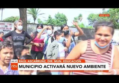 Municipio activará nuevo ambiente para el colegio que pasa clases bajo un árbol