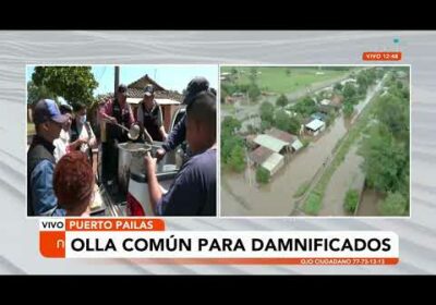 Olla común para damnificados de Puerto Pailas