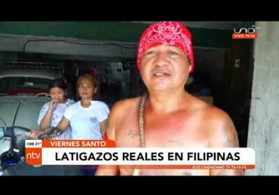 En Filipinas celebran  Viernes Santo con latigazos reales