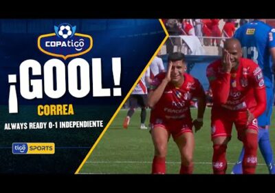 ¡Gol de Independiente! Erik Correa define de manera correcta desde el penal para abrir el marcador.