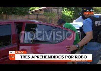 Tres aprehendidos por robos en moto