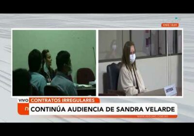 Continúa audiencia de Sandra Velarde