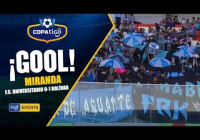 #CopaTigo🏆 Bruno Miranda aprovechó un rebote dentro del área para abrir el marcador